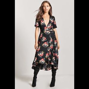 Forever 21 woven wrap dress S BNWT